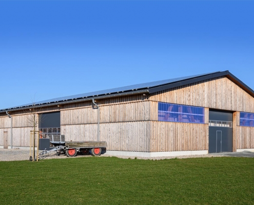 Neubau einer Lagerhalle mit Satteldach